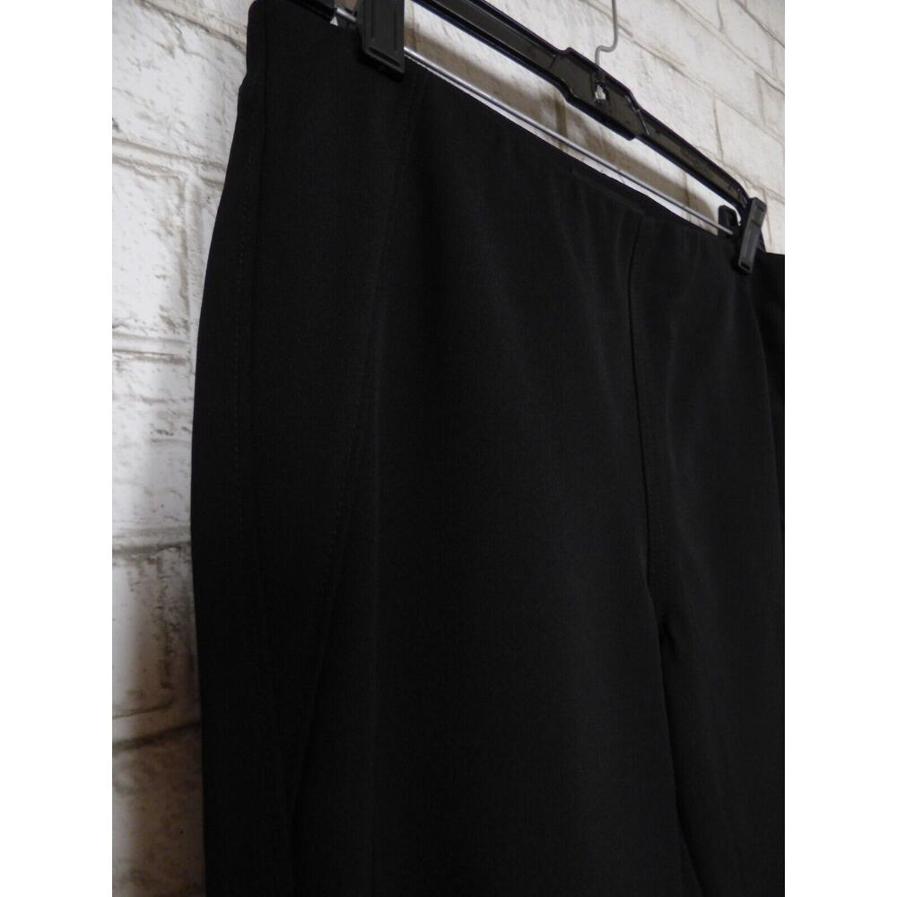 $300 Pink Tartan Black Structured Knit Seamed Trouser Pants Split Hem 4 NEW - Picture 9 of 16